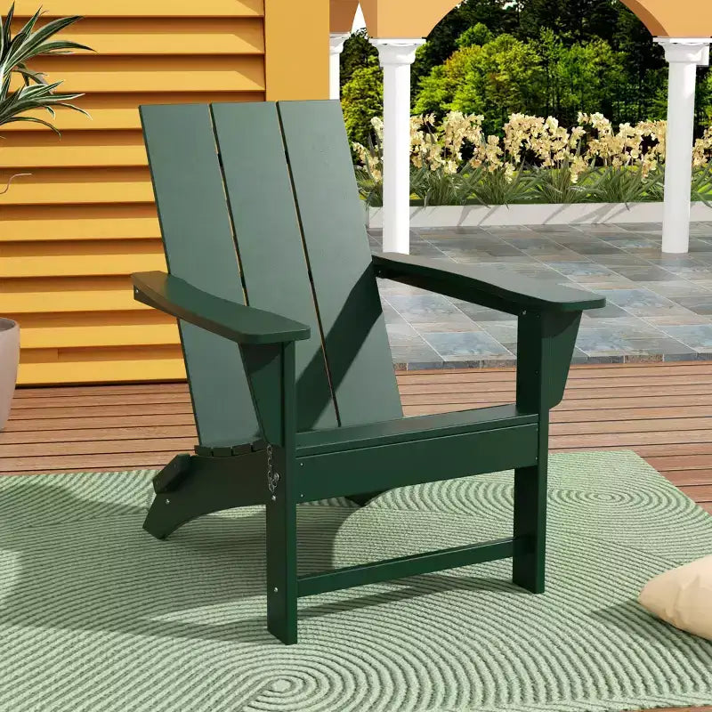 WestinTrends Ashore Modern Outdoor Patio Folding Adirondack Chair