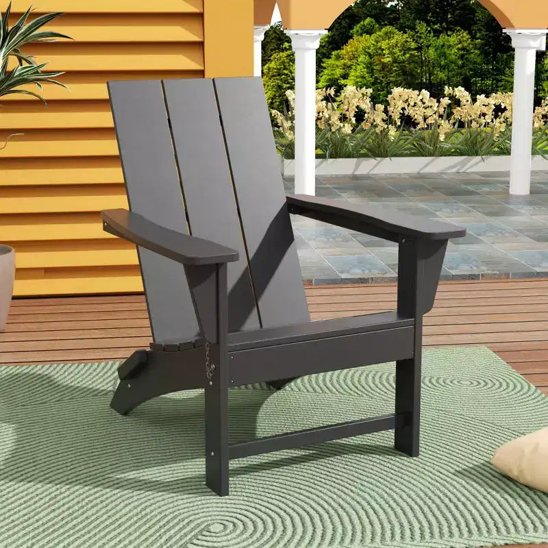 WestinTrends Ashore Modern Outdoor Patio Folding Adirondack Chair