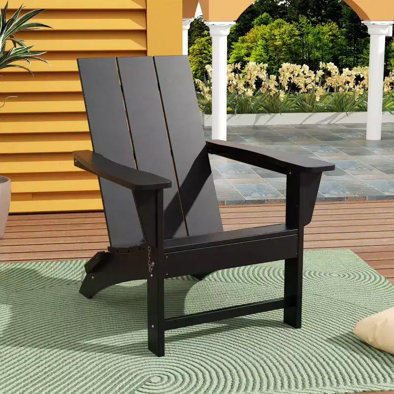 WestinTrends Ashore Modern Outdoor Patio Folding Adirondack Chair