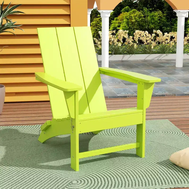 WestinTrends Ashore Modern Outdoor Patio Folding Adirondack Chair