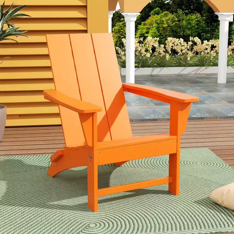 WestinTrends Ashore Modern Outdoor Patio Folding Adirondack Chair