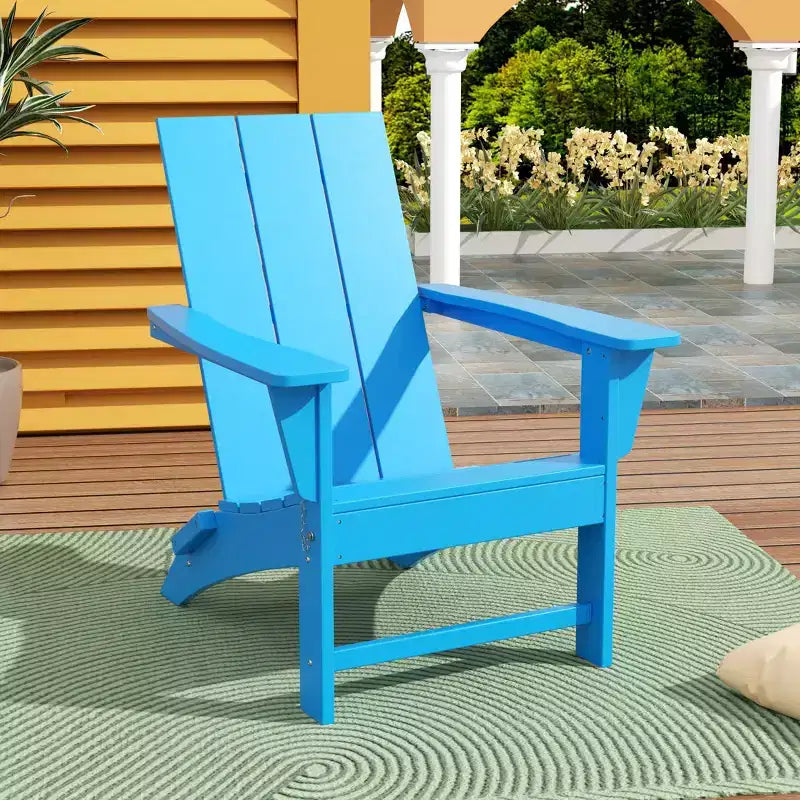 WestinTrends Ashore Modern Outdoor Patio Folding Adirondack Chair