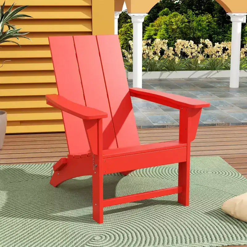 WestinTrends Ashore Modern Outdoor Patio Folding Adirondack Chair