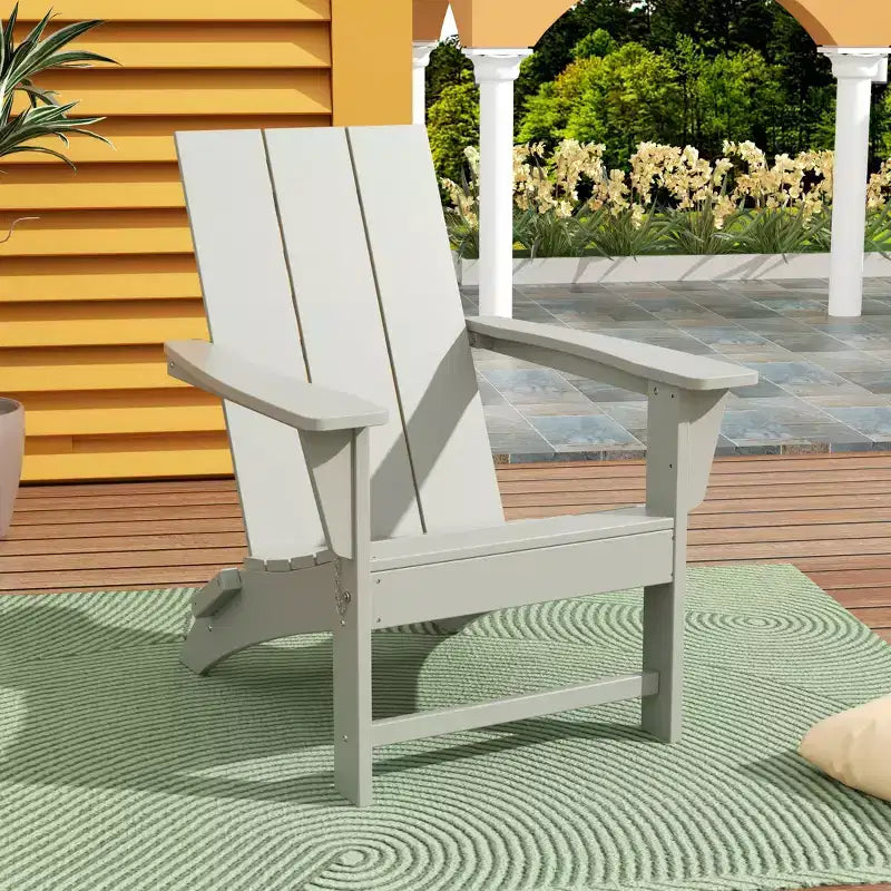 WestinTrends Ashore Modern Outdoor Patio Folding Adirondack Chair
