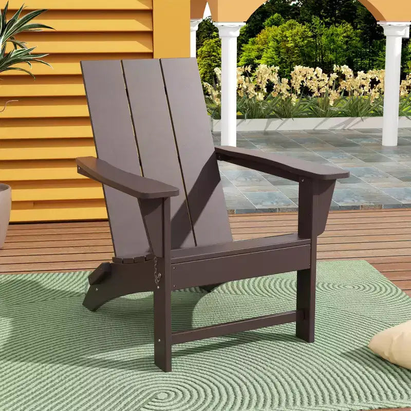 WestinTrends Ashore Modern Outdoor Patio Folding Adirondack Chair