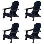 WestinTrends Tuscany Set di 4 Sedie Adirondack Pieghevoli da Esterno in HIPS