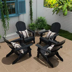 WestinTrends Tuscany Set di 4 Sedie Adirondack Pieghevoli da Esterno in HIPS