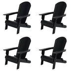WestinTrends Tuscany Set di 4 Sedie Adirondack Pieghevoli da Esterno in HIPS