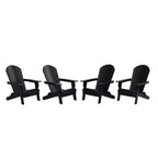 WestinTrends Tuscany Set di 4 Sedie Adirondack Pieghevoli da Esterno in HIPS