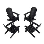 WestinTrends Tuscany HIPS Outdoor Folding Adirondack Chair (Set of 4)