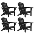 WestinTrends Dylan HDPE Outdoor Patio Adirondack Chair (Set of 4)