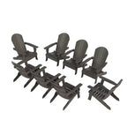 WestinTrends Tuscany HIPS Outdoor Folding Adirondack Chair (Set of 8)