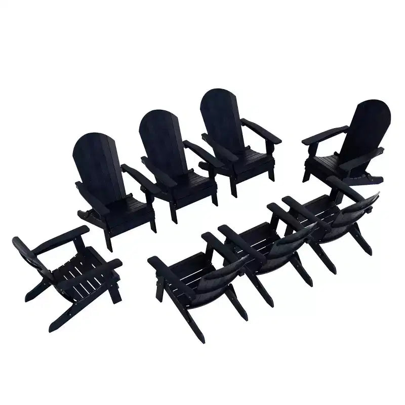 WestinTrends Tuscany HIPS Outdoor Folding Adirondack Chair (Set of 8)