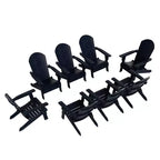 WestinTrends Tuscany HIPS Outdoor Folding Adirondack Chair (Set of 8)