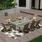 WestinTrends Tuscany HIPS Outdoor Folding Adirondack Chair (Set of 8)