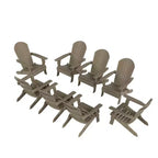 WestinTrends Tuscany HIPS Outdoor Folding Adirondack Chair (Set of 8)
