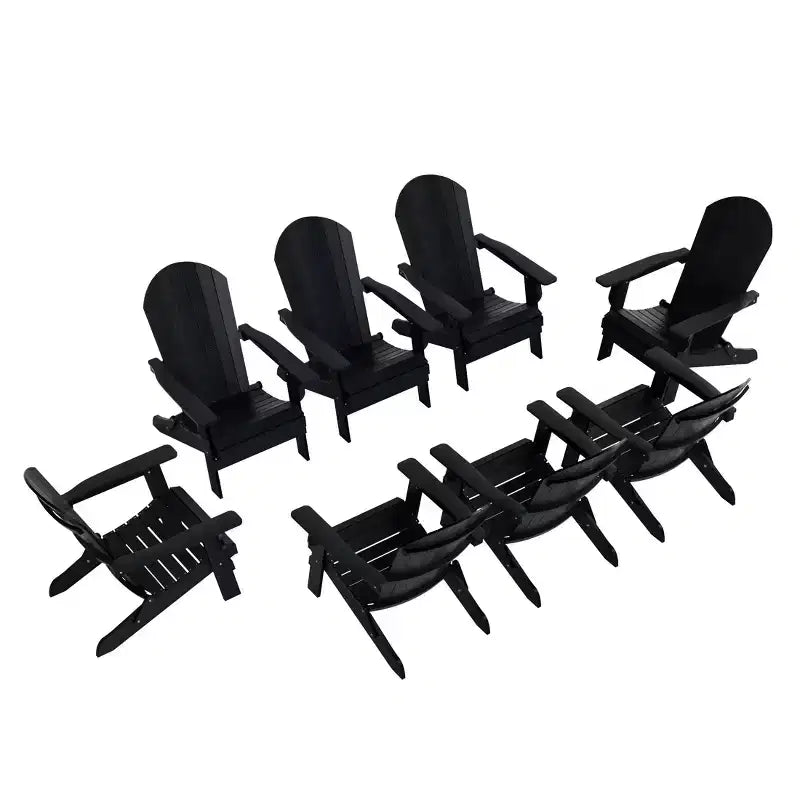 WestinTrends Tuscany HIPS Outdoor Folding Adirondack Chair (Set of 8)