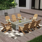 WestinTrends Tuscany HIPS Outdoor Folding Adirondack Chair (Set of 8)