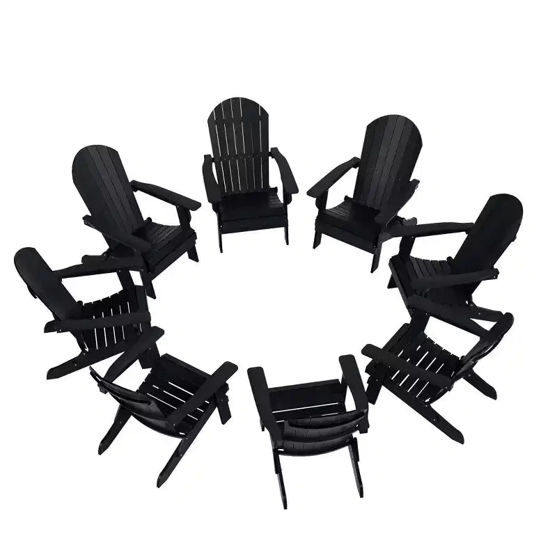 WestinTrends Tuscany HIPS Outdoor Folding Adirondack Chair (Set of 8)