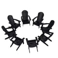 WestinTrends Tuscany HIPS Outdoor Folding Adirondack Chair (Set of 8)