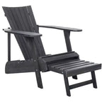 Poltrona Adirondack Merlin con poggiapiedi a scomparsa da interno/esterno - PAT6760 - Safavieh