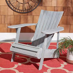 Poltrona Adirondack Merlin con poggiapiedi a scomparsa da interno/esterno - PAT6760 - Safavieh