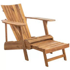 Poltrona Adirondack Merlin con poggiapiedi a scomparsa da interno/esterno - PAT6760 - Safavieh