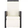 Herdla Recliner Chair Indoor/Outdoor - PAT9021 - Black/Beige - Safavieh
