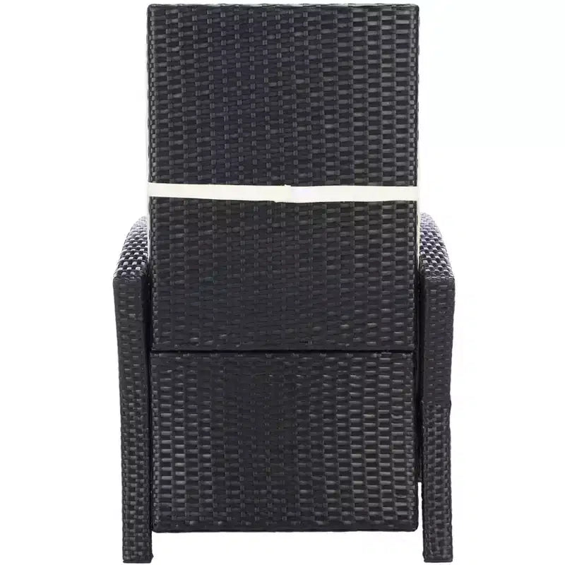 Herdla Recliner Chair Indoor/Outdoor - PAT9021 - Black/Beige - Safavieh