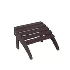 WestinTrends Malibu HDPE Outdoor Patio Folding Poly Adirondack Chair with Ottoman (2-Piece Set)