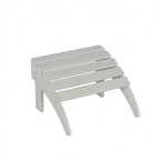 WestinTrends Malibu HDPE Outdoor Patio Folding Poly Adirondack Chair with Ottoman (2-Piece Set)