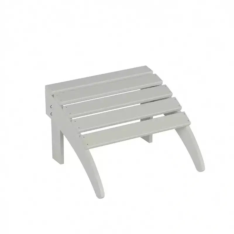 WestinTrends Malibu HDPE Outdoor Patio Folding Poly Adirondack Chair with Ottoman (2-Piece Set)