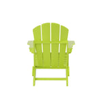 WestinTrends Malibu HDPE Outdoor Patio Folding Poly Adirondack Chair with Side Table (2-Piece Set)