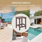WestinTrends Malibu HDPE Outdoor Patio Folding Poly Adirondack Conversation Set (3-Piece)