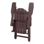 WestinTrends Malibu HDPE Outdoor Patio Folding Poly Adirondack Conversation Set (3-Piece)