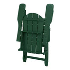 WestinTrends Malibu HDPE Outdoor Patio Folding Poly Adirondack Conversation Set (3-Piece)