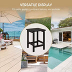 WestinTrends Malibu HDPE Outdoor Patio Folding Poly Adirondack Conversation Set (3-Piece)