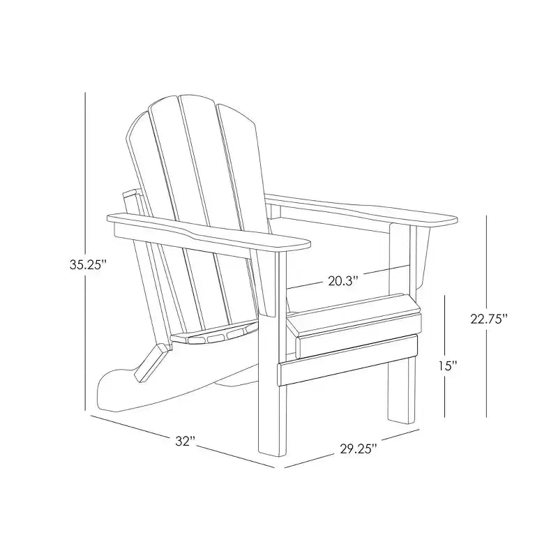 WestinTrends 3-Piece Outdoor Paio Adirondack Conversation Set