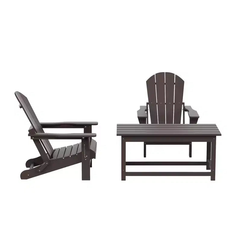 WestinTrends 3-Piece Outdoor Paio Adirondack Conversation Set