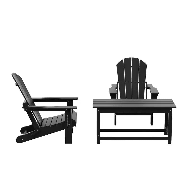 WestinTrends 3-Piece Outdoor Paio Adirondack Conversation Set