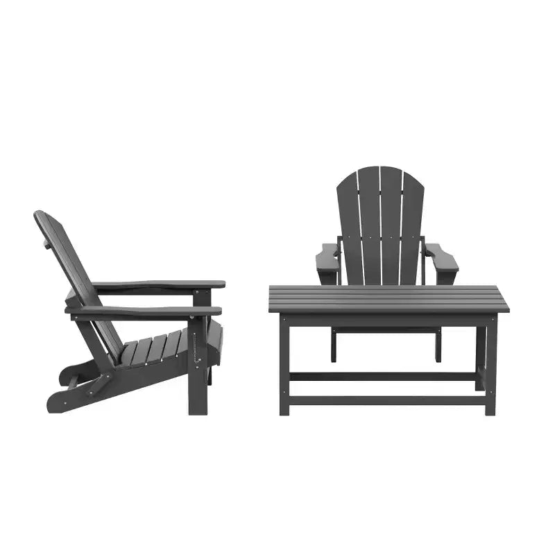 WestinTrends 3-Piece Outdoor Paio Adirondack Conversation Set