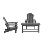 WestinTrends 3-Piece Outdoor Paio Adirondack Conversation Set
