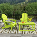 WestinTrends 3-Piece Outdoor Paio Adirondack Conversation Set