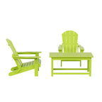 WestinTrends 3-Piece Outdoor Paio Adirondack Conversation Set