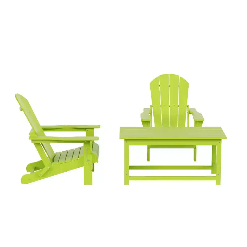 WestinTrends 3-Piece Outdoor Paio Adirondack Conversation Set