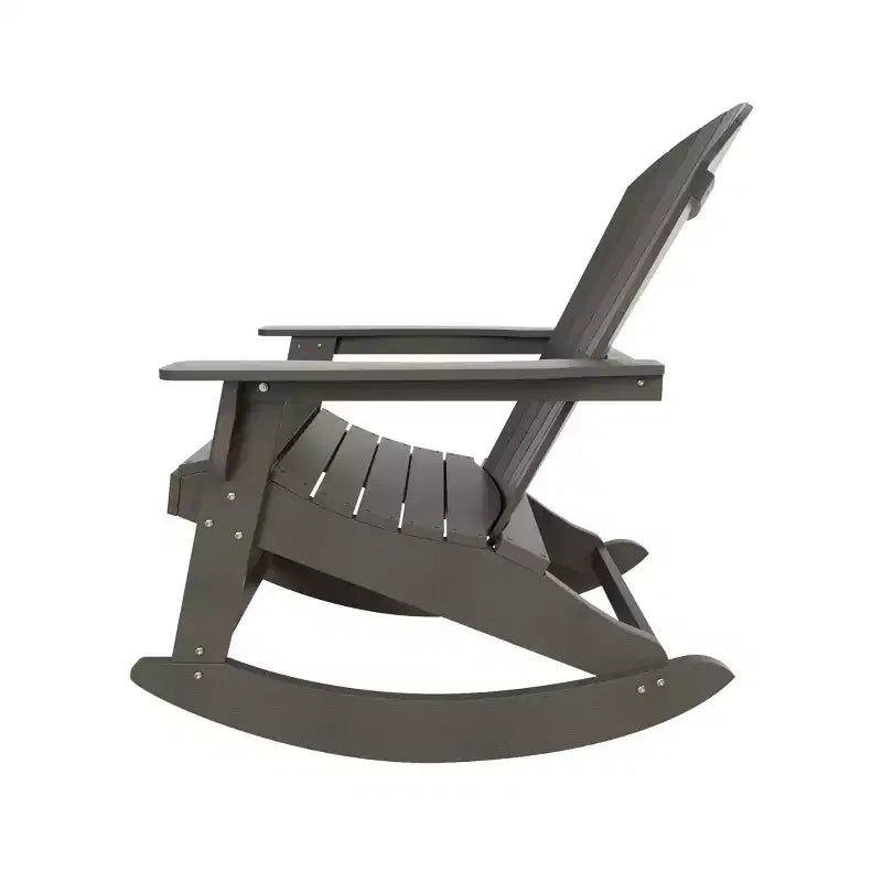 WestinTrends Outdoor Patio All-weather Adirondack Rocking Chair