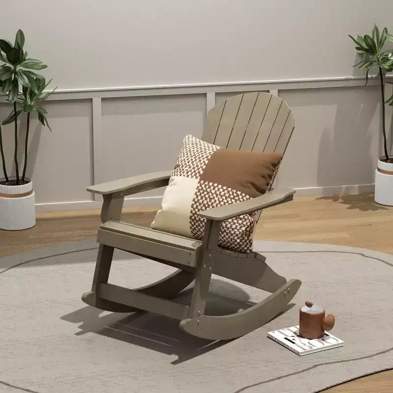 WestinTrends Outdoor Patio All-weather Adirondack Rocking Chair