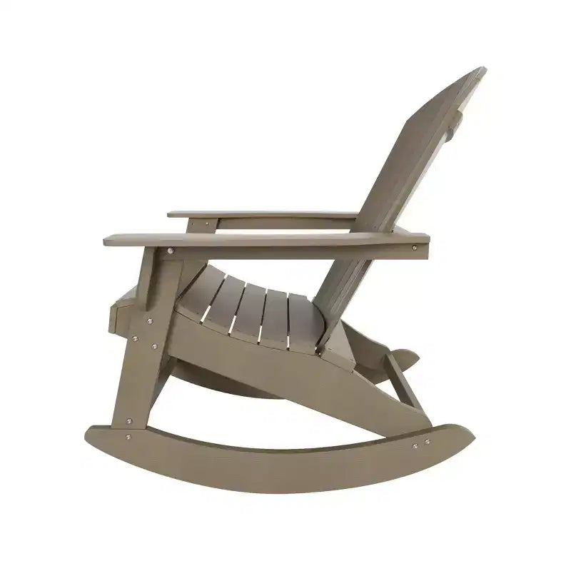 WestinTrends Outdoor Patio All-weather Adirondack Rocking Chair