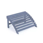 Saranac 2-Piece Traditional Rustic Acacia Wood Adirondack Chair with Detachable Ottoman- JONATHAN Y