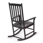 Seagrove Farmhouse Classic Slat-Back 350-LBS Support Acacia Wood Outdoor Rocking Chair- JONATHAN Y